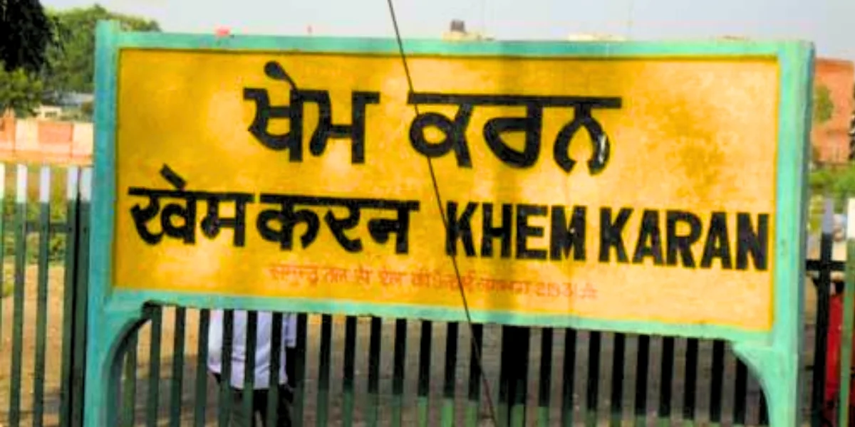 Amritsar to Khem Karan near the India Pakistan border Khem Karan in Punjab