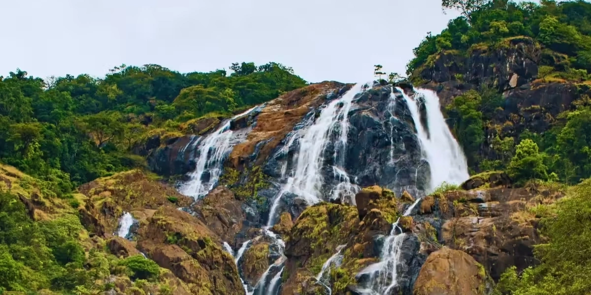 Dudhsagar waterfalls and Fontainhas Latin Quarter in Goa April