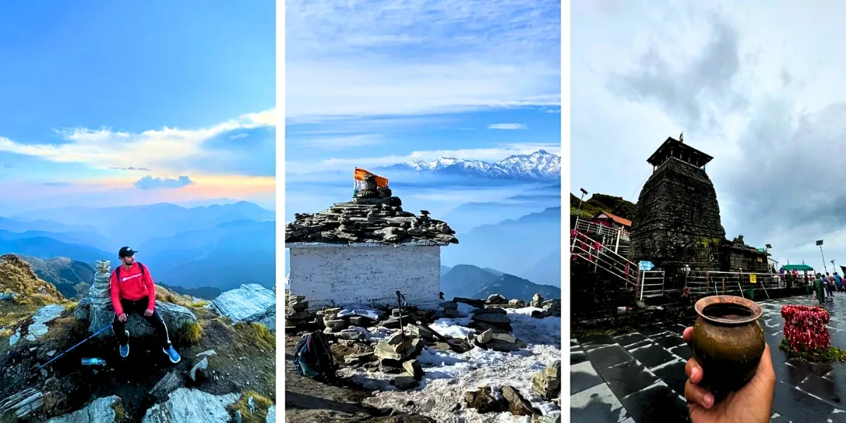 chopta valley with tungnath temple and himalayan mountains during best time to visit in summer