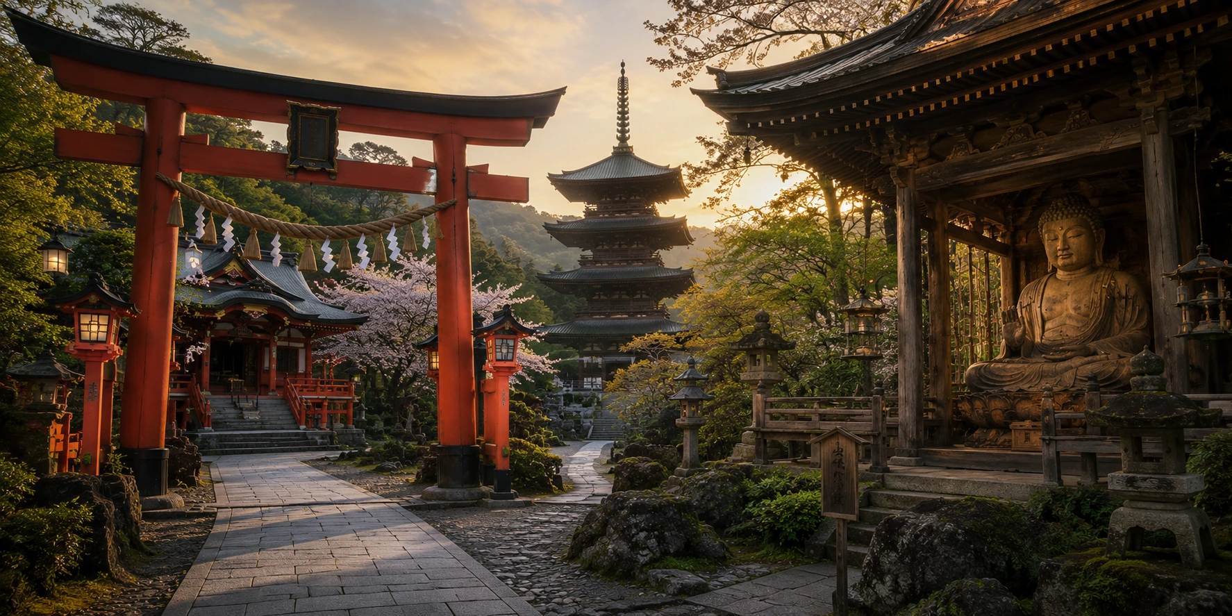 Shinto and Buddhism Side by Side