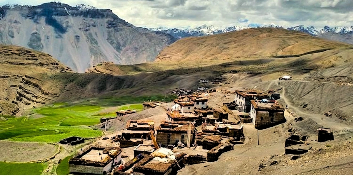Hikkim Village and High Altitude Post Office Hikkim village in Spiti Valley known for world highest post office and scenic mountain views